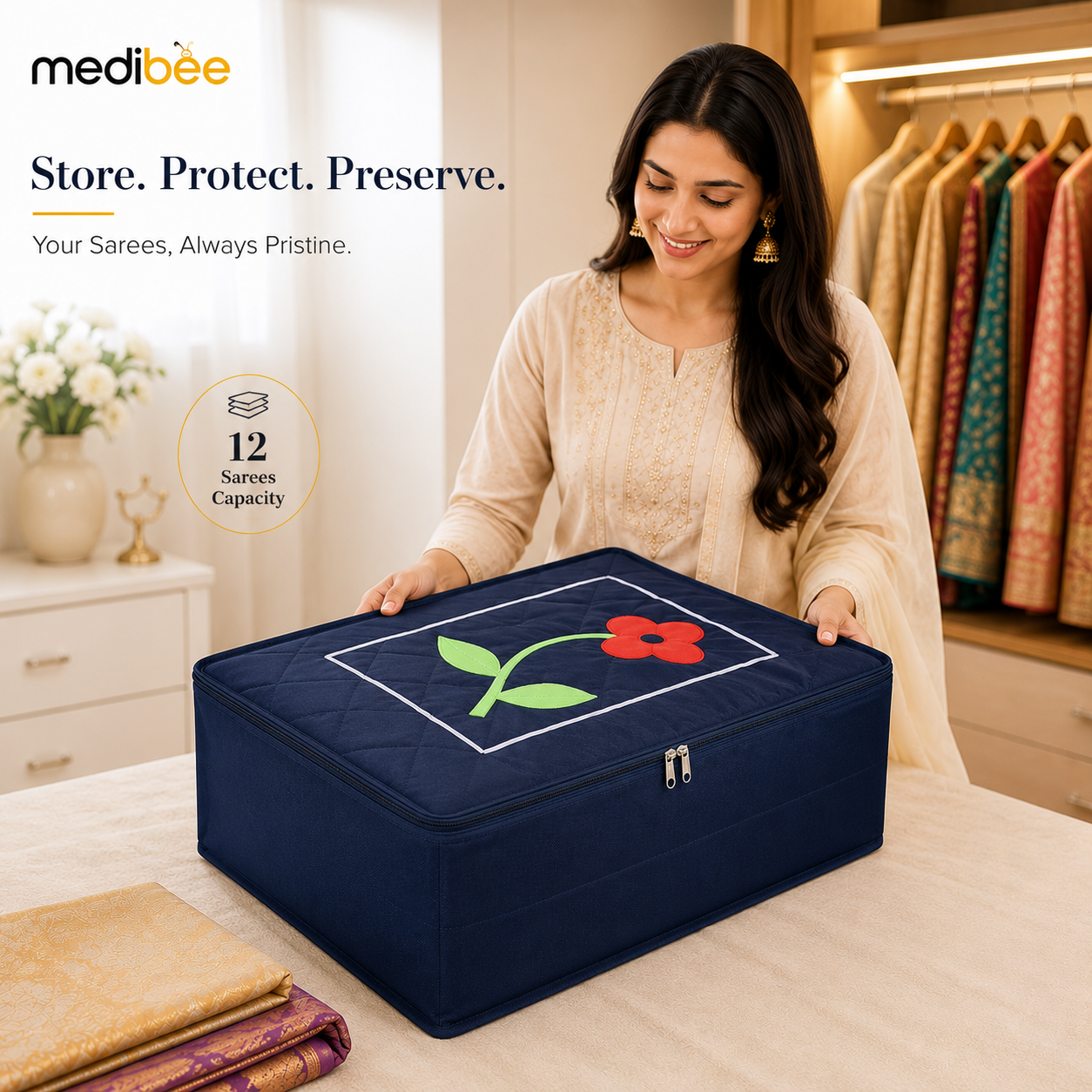 FlapLoom™ -  12 Flap Saree Album Bag