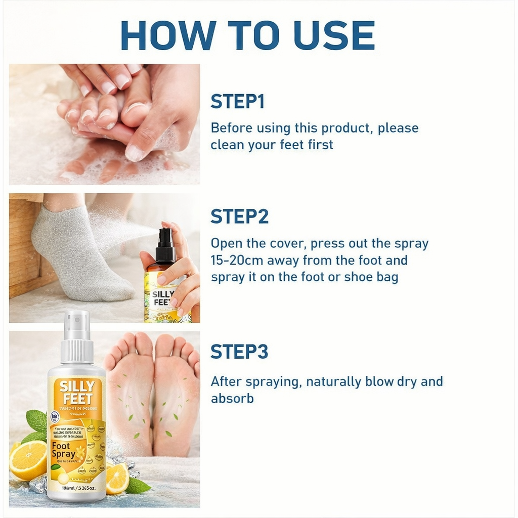 Silly Feet Foot Spray (Buy 1 Get 1 Free)
